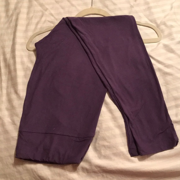 LuLaRoe Pants - Lularoe Solid Purple Tall & Curvy Leggings